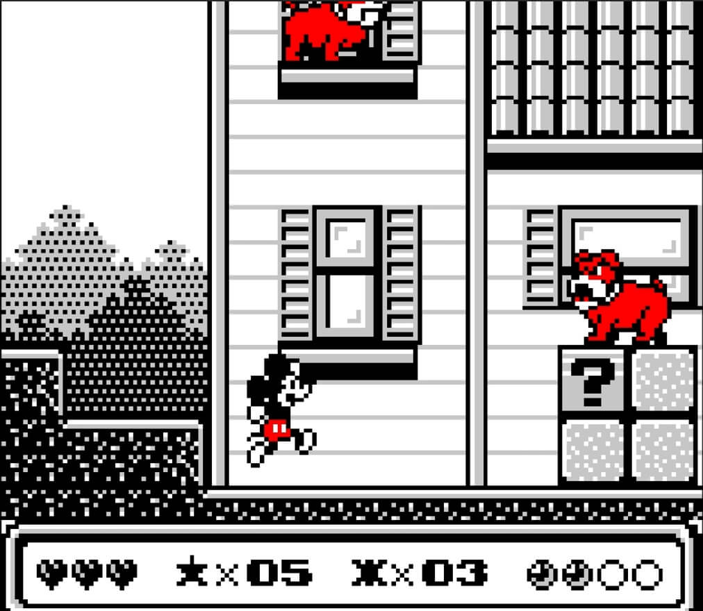 Mickey's Dangerous Chase - геймплей игры Game Boy